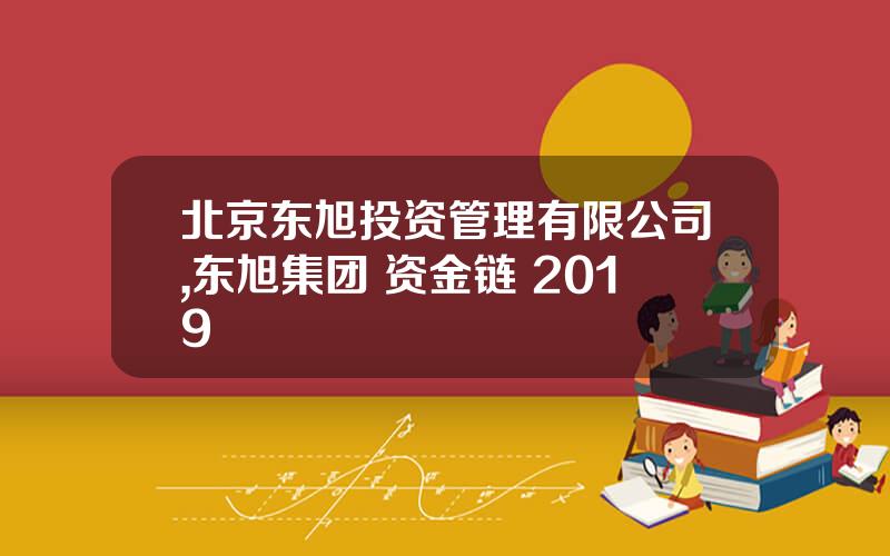 北京东旭投资管理有限公司,东旭集团 资金链 2019